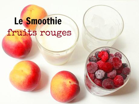 smoothie, fruits rouges, pêches, fruits, bienfaits