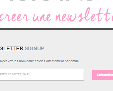 Tutoriel n° 02: Comment créer une Newsletter pop-up sur Blogger!