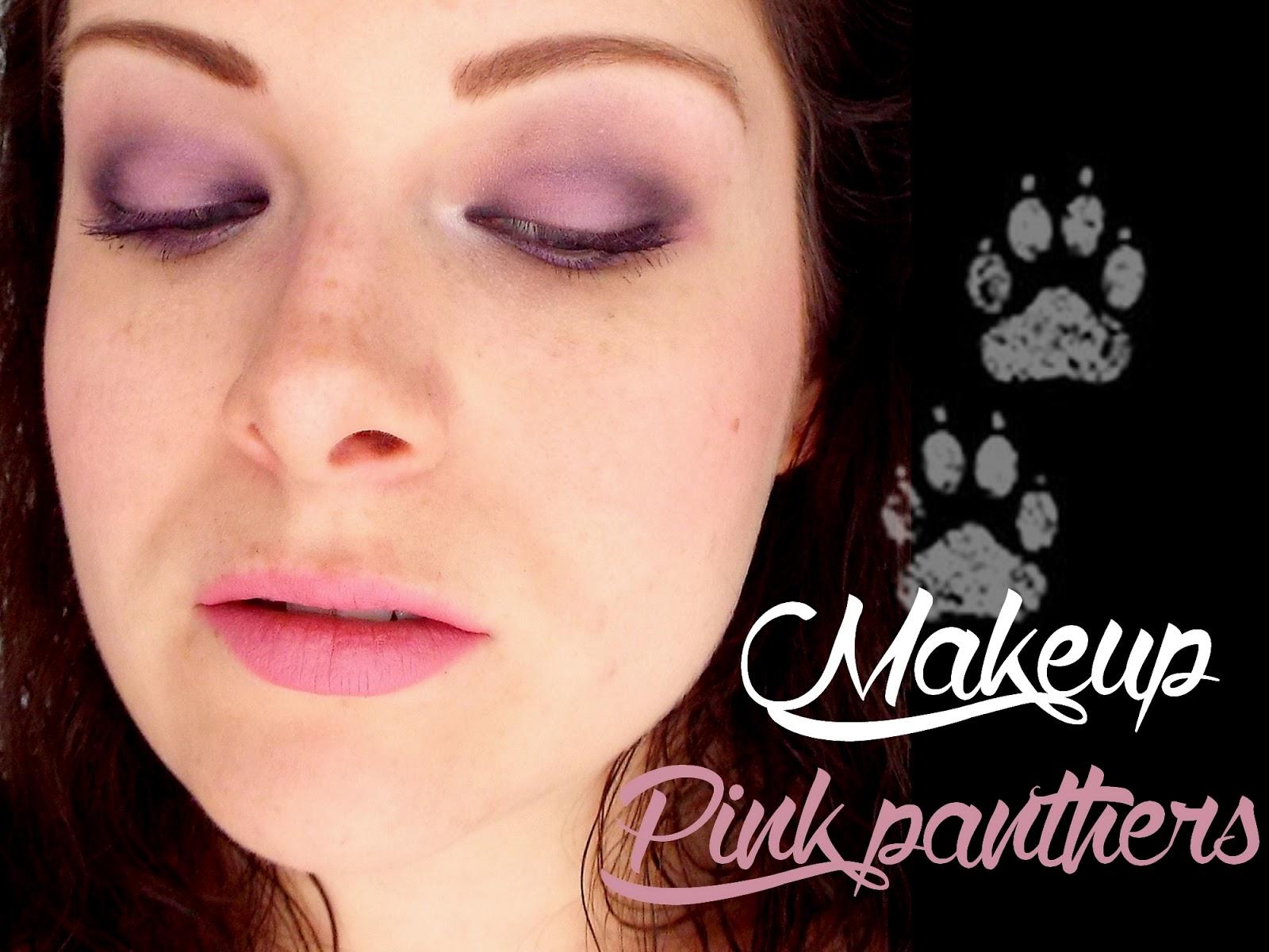 Makeup Pink Panthers avec la Cat eyes