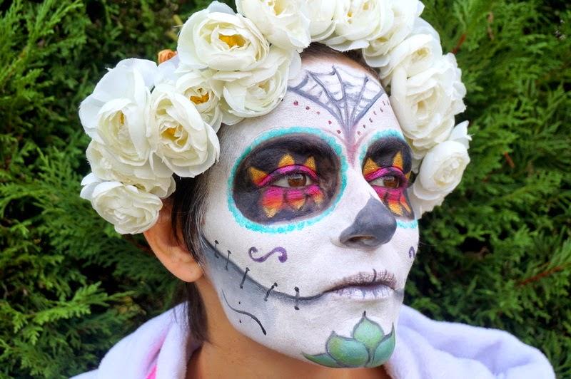 Sugar skull en pétales