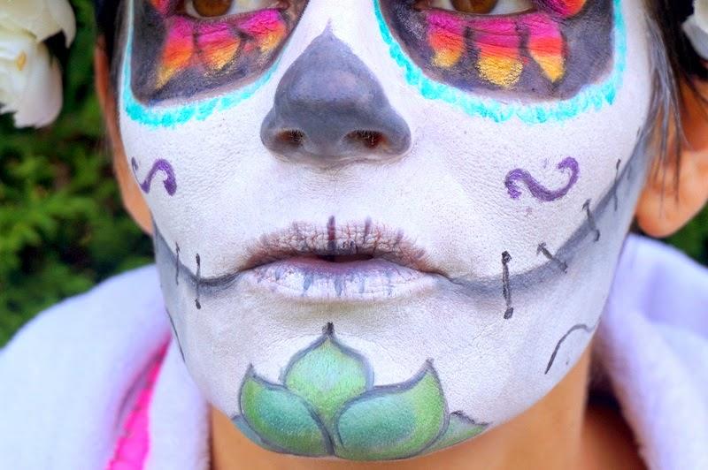 Sugar skull en pétales