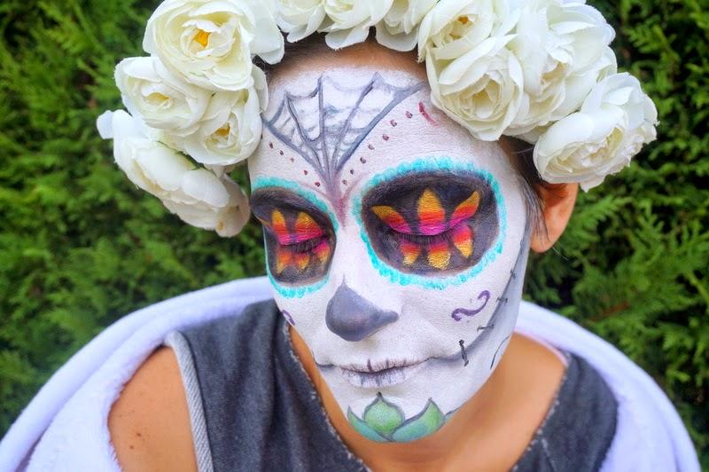 Sugar skull en pétales