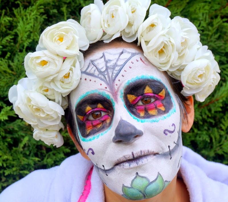 Sugar skull en pétales