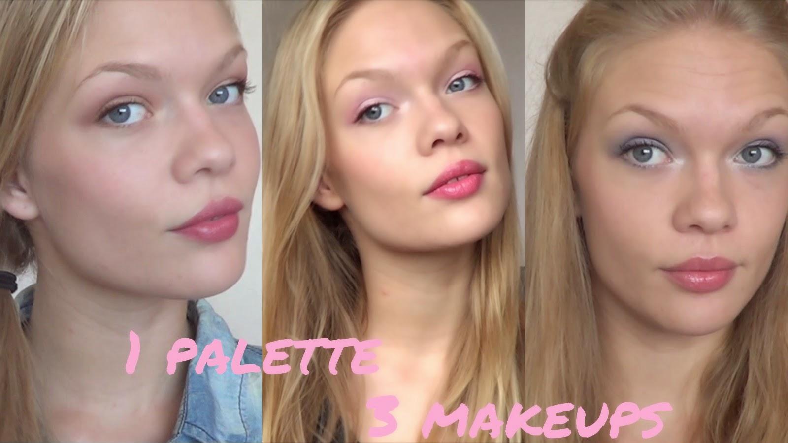 1 palette, 3 makeups [Vidéo]