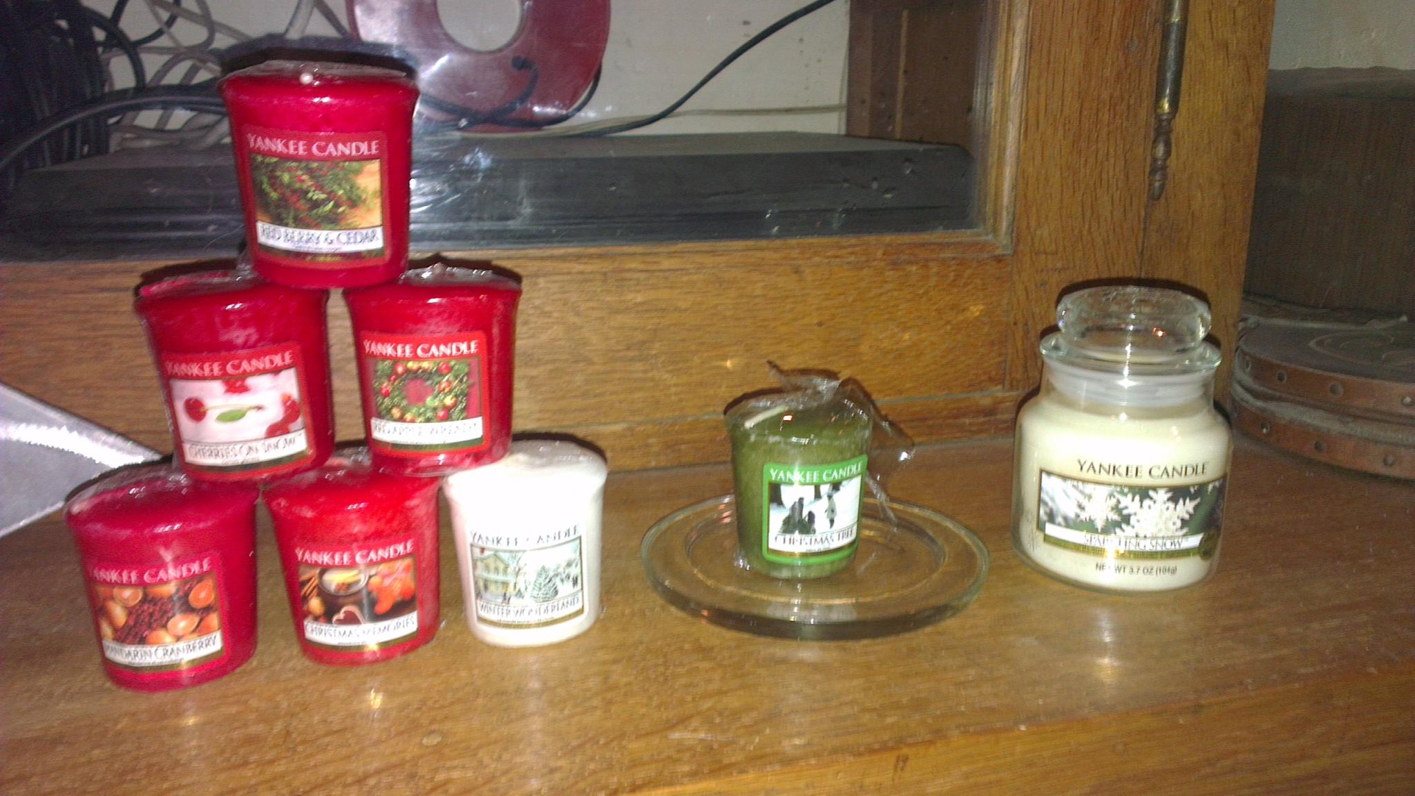 Yankee candle parfums de Noël