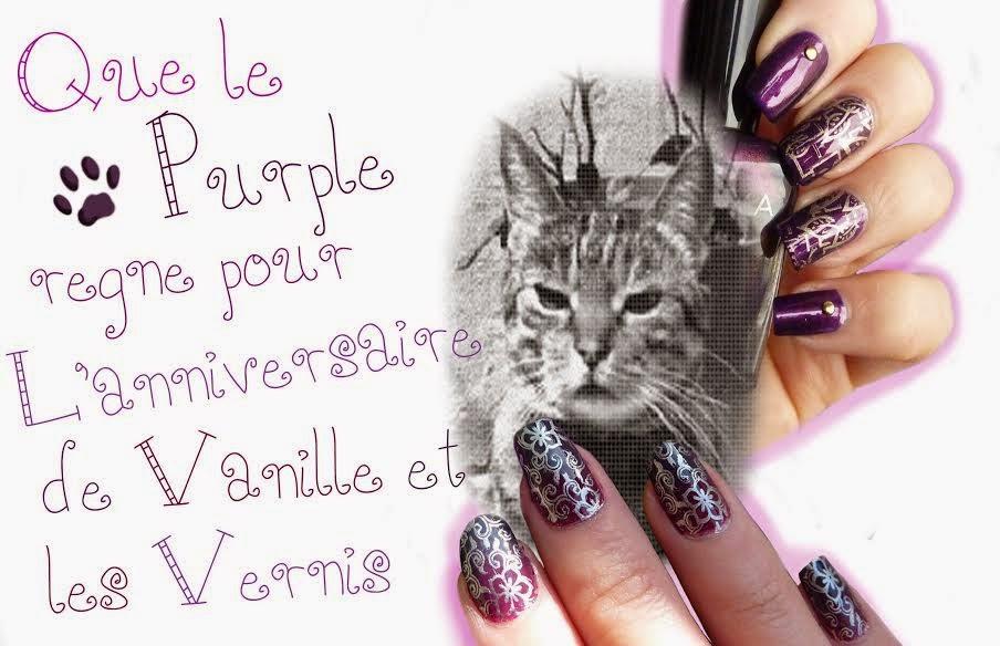 Que le purple règne pour l'anniversaire de Vanille et les Vernis !