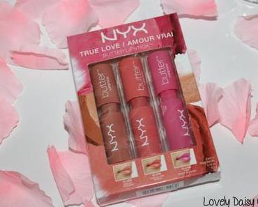 ✿ Revue : Les Butter Lipstick de chez NYX (coffret « True Love »)