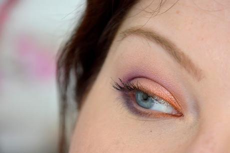 Orange purple Makeup