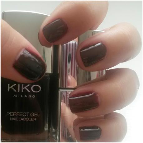On my nails : Perfect Gel Duo Rouge Noir de Kiko