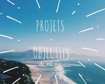 Mes objectifs et mes projets