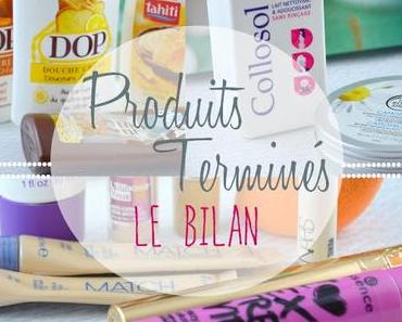 Produits terminés, le bilan