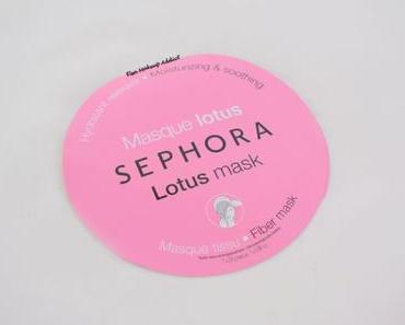 Masque en Tissu au Lotus de Sephora : Hydratation au rendez-vous