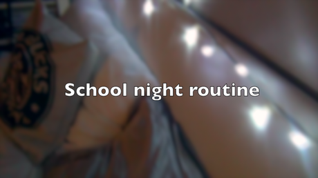 Fall school night routine
