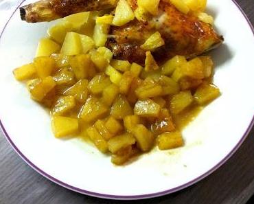 Poulet à l'ananas caramélisé au vinaigre balsamique