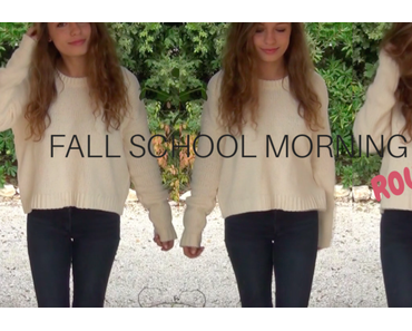 Fall school morning routine