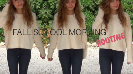Fall school morning routine