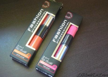 Les lip dual 2 en 1 de Fashion Professional