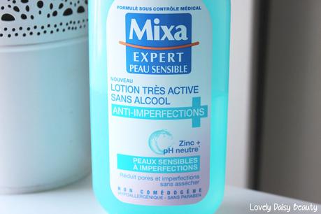 La lotion anti-imperfections pour peaux sensibles par Mixa