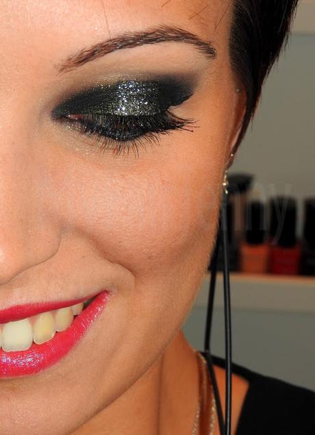 [MakeUp de Fêtes] Paillettes & Black Smoky