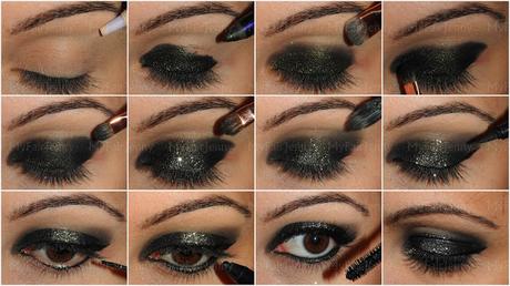 [MakeUp de Fêtes] Paillettes & Black Smoky