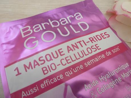 Ravalement de façade avec le Masque anti-rides bio-cellulose Barbara Gould