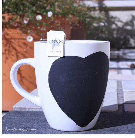 DIY : Le mug à message personnalisé avec la peinture ardoise écologique.