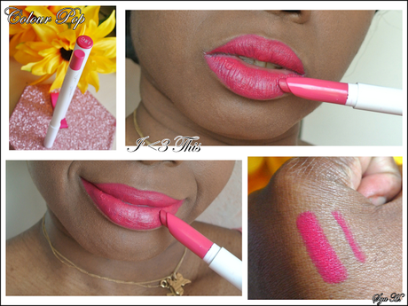 Friday Lipstick  # 37 : Colour Pop I < 3 This Lippie Stix, un rose printanier