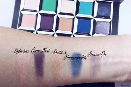 Urban Decay Alice Through the looking glass swatchs