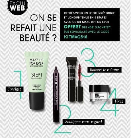 Bon Plan Sephora : Kit Make Up For Ever offert