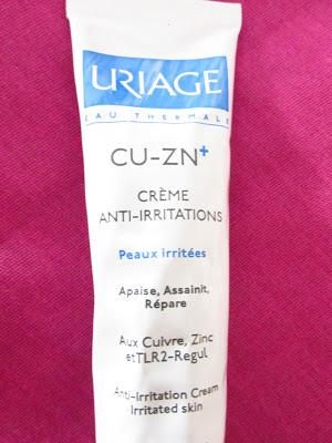 Uriage CU-ZN+ la crème qui ne m'a pas convaincue