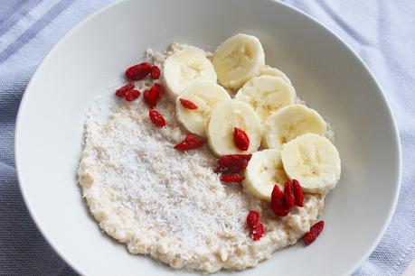 recette porridge banane coco baies de Goji