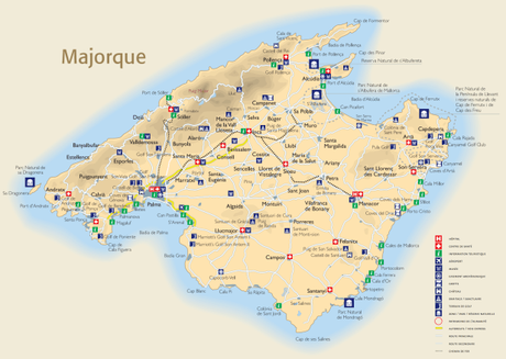 Carte Majorque