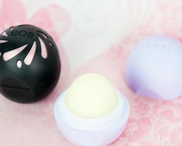 Nouveauté eos : les baumes à lèvres girly pailletés Shimmer Smooth Spheres !