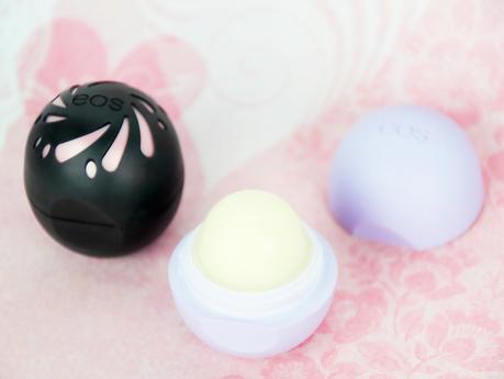 Nouveauté eos : les baumes à lèvres girly pailletés Shimmer Smooth Spheres !