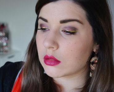 Fall Burgundy Makeup with Gold Liner