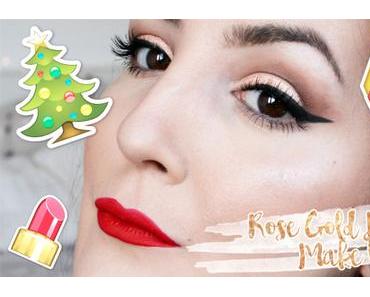 Maquillage Rose gold pour les fêtes ❤️ 🎁