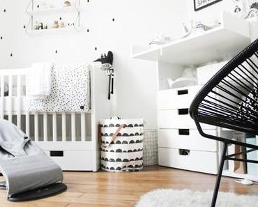 La chambre black&amp;white de Noah ♡