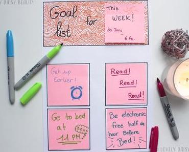 Weekly Goal Planner 🗓 ✅| Do It Yourself !