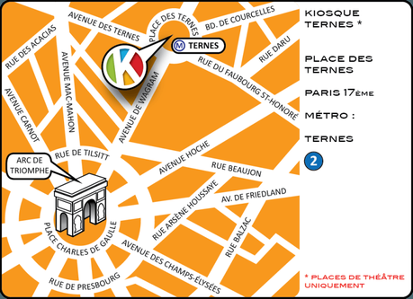 Kiosque Culture, les places de théatre à moitié prix