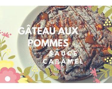 Gâteau aux pommes sauce caramel