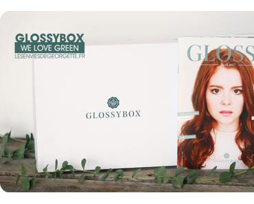 Glossybox d’avril : we love green