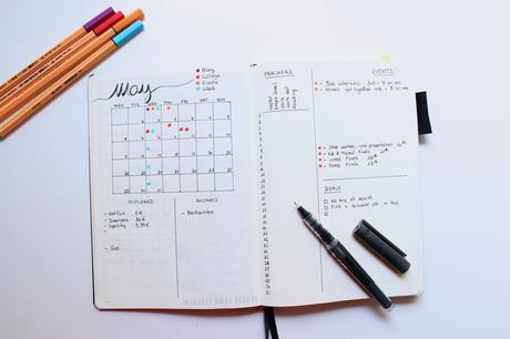 Plan the month with me : May  🔖🌱| Bullet Journal
