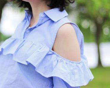 Idée de look avec une blouse à volants