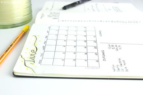 June Bullet journal 🔖| Plan the month with me