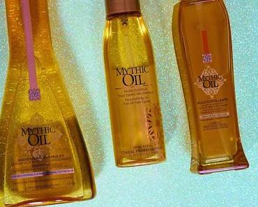 La gamme Mythic OIL de chez l'oréal pour le corps et les cheveux.