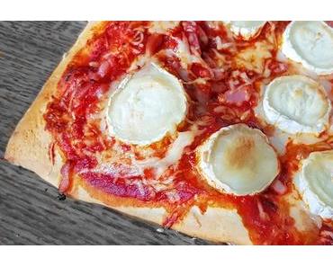Pizza chèvre/lardons  recette facile & à petit prix (-5€) !