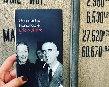 J’ai lu: Une sortie honorable d’Eric Vuillard